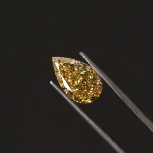 Diamante Cultivado en Laboratorio CVD, Corte Excelente, 1.5CT, Forma de Pera, Color Amarillo, VVS2, Certificado IGI, para Joyería Fina, Anillo de Compromiso, Proveedor Mayorista - Product Image 2