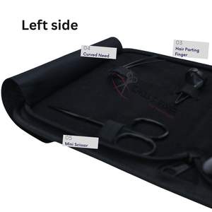 Kit de Alicates para Extensiones de Cabello Negro de 5 Pulgadas, Acero Inoxidable de Grado Quirúrgico, Herramienta de Crimpado y Extracción de Anillos Micro Ring y Anillos de Hilo - Product Image 4