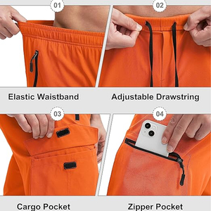 Shorts tactiques cargo personnalisés pour hommes, séchage rapide, pour la randonnée et le travail, multi-poches, pour l'extérieur, OEM ODM, vente en gros - Product Image 6