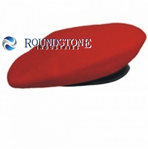 Round STONE INDUSTRIES MILITARY <b>RED</b> <b>WOOL</b> BERET CAP ALL SIZES - Product Image 1