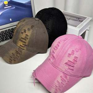 Gorro Deportivo Unisex de Algodón Desgastado Estilo Vintage, Nueva Llegada Primavera Verano 2024, Gorra de Béisbol de Moda para Hombre y Mujer - Product Image 3