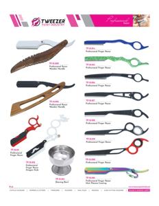 Maquinilla de afeitar ligera con mango de nuez Cuchillas de afeitar de un solo Borde de peluquero de acero inoxidable profesional - Product Image 6