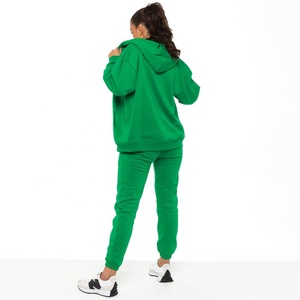 Econex Sports 2025 Sudadera elástica plisada con cremallera para mujer Joggers Logotipo personalizado OEM Conjunto de chándal de invierno Gimnasio de media manga - Product Image 2