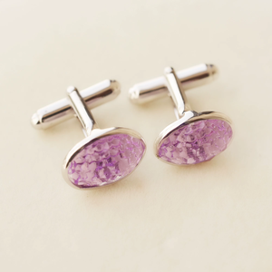 Boutons de manchette en améthyste naturelle sculptée Royal Violette avec argent sterling 925, pour chemises de qualité supérieure, en vente - Product Image 1