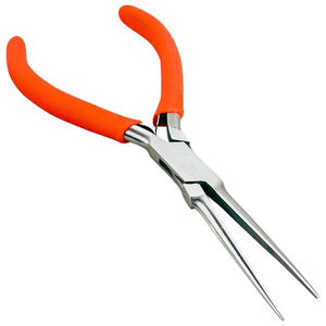 Wholesale Custom OEM Long <b>Needle</b> Nose Jewelry Making Pliers, Professional Carbon Steel <b>Beading</b> Wire Crafting Hand Tools - Product Image 1