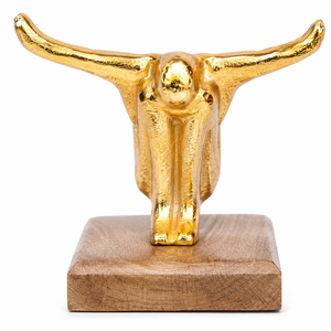 Sculpture moderne abstraite d'un homme assis en polyrésine dorée, figurine humaine décorative, statue de table - Product Image 4