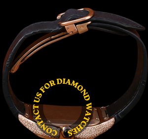 Montre Homme de Luxe avec Cadran Carré Moissanite Semi-Sertie, Chiffres Romains Noirs et Bracelet en Cuir Noir – Qualité Supérieure - Product Image 2