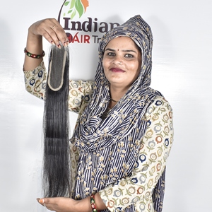 Precio de Fábrica al por Mayor Cabello Humano Indio HD 6*6 con Cierre Liso Natural Suave Sedoso con Cutícula Alineada Extensiones Dobles Hechas a Máquina - Product Image 4