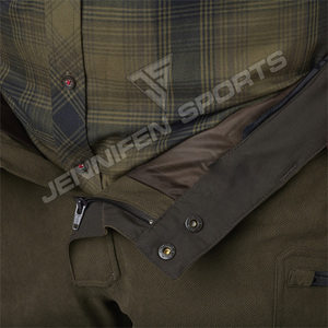 Pantalon de chasse professionnel pour homme, hiver/été, en cuir/toile, coupe-vent, imperméable, respirant, logo personnalisé, extérieur - Product Image 4