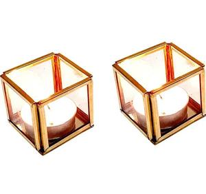 Luxury Design Silver Metal Table Top T Light Votive Living Room Decoration Succulent Candle Holder Terrarium <b>Glass</b> <b>Lantern</b> - Product Image 5