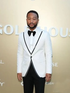 Chaqueta de Cuero John Legend Gold Gala - Ropa Urbana Ecológica y Resistente al Viento en Cuero 100% Original - Product Image 2