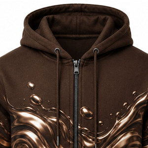 Fabricación Profesional de Sudaderas con Cremallera para Hombre, Estilo Nuevo, Personalizadas, Básicas, al por Mayor, de Alta Calidad - Product Image 3