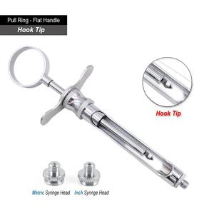 Pistolet d'aspiration multi-types pour anesthésie en chirurgie dentaire, seringue en acier inoxydable, instrument d'injection et d'aspiration pour chirurgie orale - Product Image 6