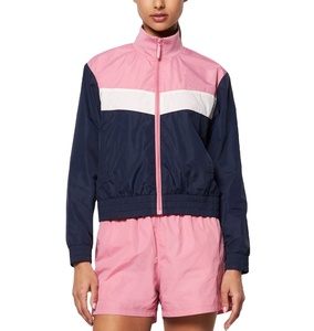 Veste coupe-vent pour femme, décontractée, imperméable, en nylon imprimé, coupe courte, légère - Product Image 1