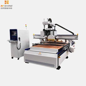 M-SHINE 1530 ATC CNC Router với 12-KNIFE <span class=keywords><strong>360</strong></span> ° servo-xoay cắt lưỡi cưa NC hệ thống điều khiển cho đồ nội thất bằng gỗ điều kiện - Product Image 1