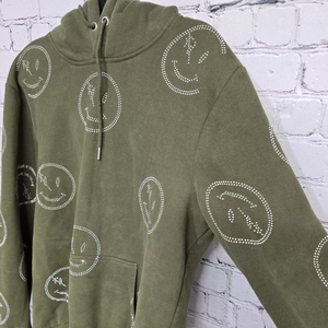 Best High Quality Wholesale Factory Custom Rhinestone <b>Women</b> Hoodies Fleece Logo Design Full <b>Zip</b> <b>up</b> Rhinestone Hoodies - Product Image 4