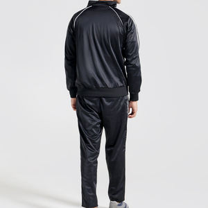 Winter Tracksuit <b>Set</b> Sportswear Two Piece Jogger Training Wear Breathable Outerwear Lightweight Stripes Drawstring Sweatsuits - Product Image 6