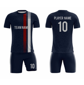 Conjunto de Camiseta de Fútbol Personalizable para Hombre, 100% Poliéster Sublimado, Nombre del Equipo, Absorbe la Humedad, Manga Corta, Ajuste Atlético, para Todas las Temporadas - Product Image 1