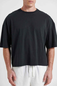 เสื้อยืดโอเวอร์ไซส์รุ่นใหม่ล่าสุด โลโก้ด้านหน้า ผ้าฝ้าย 100% เนื้อหนา เป็นมิตรกับสิ่งแวดล้อม แห้งเร็ว ระบายอากาศได้ดี สำหรับผู้ชาย - Product Image 3