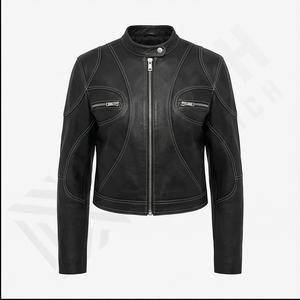 Nouveau Style décontracté porte hiver vestes en cuir femmes qualité personnalisée 2025 Top Design femmes vestes en cuir pour les femmes avec Oem - Product Image 2