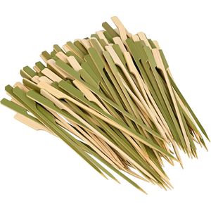 Palillos de bambú de 6 pulgadas, paquete de 200 unidades, para cócteles, aperitivos, brochetas de frutas, sándwiches, barbacoas y bocadillos - Product Image 1
