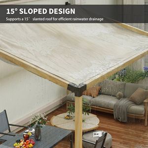 Elegante Kit di Staffe Inclinato a 15 Gradi per Pergola, Staffe a 3 Vie, Basi per Pali, Supporti a Muro per Legname 4x4 (3.6x3.6 Pollici), Colore Nero - Product Image 5