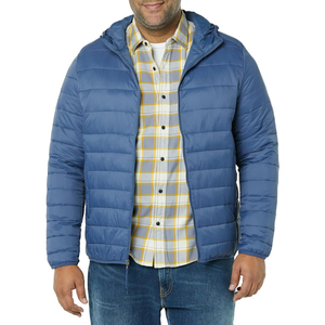 Men's Grey Camouflage Puffer Jacket Lightweight Water Resistant <b>Bubble</b> <b>Coat</b> For Winter Outdoor Daily Travel Wear - Product Image 5