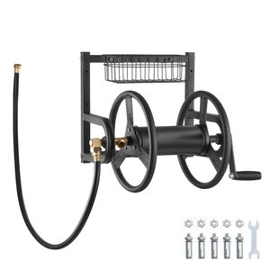 Avvolgitubo da Giardino a Muro Resistente da 38 m (125 ft) con Tubo da 16 mm (5/8 pollici) e Design Salvaspazio per Esterni - Product Image 1