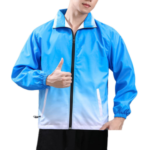 เสื้อแจ็คเก็ตกันลมพิมพ์โลโก้ตามสั่งสำหรับผู้ชาย น้ำหนักเบา ทรงหลวม ซิปแบบสวมใส่สบาย เหมาะสำหรับเล่นกีฬาและทำงาน พร้อมดีไซน์เปลี่ยนสีได้ - Product Image 4