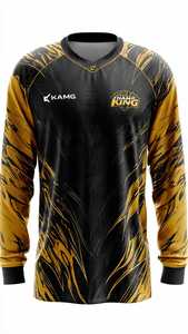 เสื้อเจอร์ซีย์แบบซับลิเมชั่นสั่งทำพิเศษ แขนยาว ทรงปกติ ผลิตจากโพลีเอสเตอร์ 100% สำหรับการแข่งขันและฝึกซ้อม ระบายอากาศได้ดี เหมาะสำหรับผู้ใหญ่ - Product Image 6