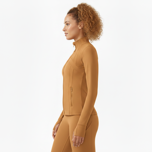 Women Sports <b>Jacket</b> Long Sleeve <b>Yoga</b> Fitness Custom Logo Slim Cut Nylon Spandex Activewear Gym wear training top pushup <b>jacket</b> - Product Image 3