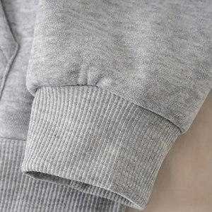 Envío Inmediato: Sudadera con Cremallera para Mujer con Diamantes de Imitación, 100% Algodón, 400 GSM, Brillante, Estilo Urbano para Invierno y Otoño, Disponible al por Mayor - Product Image 3