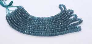 Cuentas facetadas de topacio azul de Londres AAA, cuentas de topacio azul de Londres de 5.5-6 mm, cuentas recubiertas de topacio azul de Londres para la fabricación de joyas - Product Image 3
