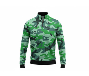 Casual Sublimation Quarter Zip Top Jacket Manufacturer <b>Men</b> Women Youth Sportswear Quick Dry Team <b>Pullover</b> - Product Image 2