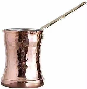 Cafetière et théière turques élégantes de qualité supérieure, design artisanal plaqué cuivre, pour la préparation du café et une utilisation décorative, disponibles à la vente - Product Image 4