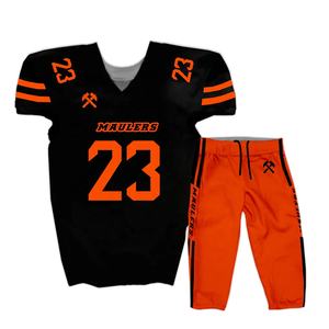 El mejor uniforme de fútbol americano personalizado para hombres, camiseta bordada de sarga de aparejos juveniles de manga corta, Tops, Material de poliéster - Product Image 4