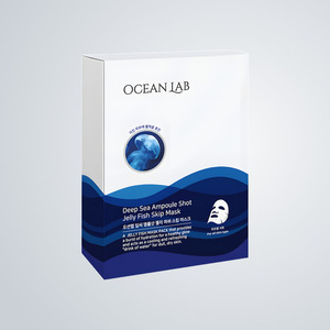 มาส์กหน้าคอลลาเจน Ocean Lab Deep Sea Ampoule Shot Jellyfish Skip Mask แพ็ค 10 แผ่น 1 ชิ้น มาส์กหน้าบำรุงผิว - Product Image 3