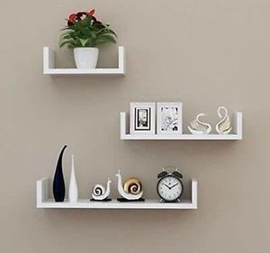 Modern Glass Standing Type 5-Layer Traditional Display <b>Shelf</b> Decorative Wall Book <b>Shelf</b> for Living Room <b>Bedroom</b> Office - Product Image 1