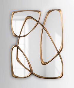 Luxury modern aluminium Irregular <b>Framed</b> Decorative Wall <b>Mirror</b> for home hotel decoration - Product Image 1