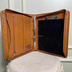 กระเป๋าเอกสารหนังและหนังวัวคุณภาพสูงเคสธุรกิจแฟ้มแฟ้มแฟ้มเก็บเอกสาร - Product Image 6