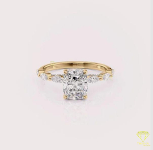 Anillo de Compromiso de Moissanita Elegante y de Moda, el Más Vendido, para Joyería de Novia y Eventos Especiales, Disponible al Mejor Precio - Product Image 6