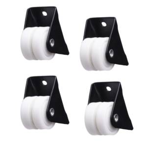 Rueda giratoria fija de doble rueda con rodamiento Delrin de 50 mm - Product Image 2