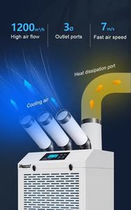 Wholesale 2450W 220V Portable <strong>Air</strong> Conditioner 1200m&sup3;/h Industrial <strong>Cooler</strong> with 8L Water Tank Shiman Manufacturer's DC Fan Motors - Product Image 6