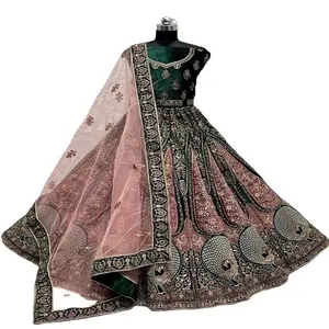 On Demanding Lehenga Choli Embroidery Work Bridal Lehanga Choli for Wedding and Festival Wear from Indian Exporter