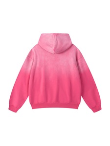 Hoodie Oversize Rose Délavé à l'Acide Style Urbain Hiver Épais Effet Usé 420 g/m² Coupe Ample Épaules Tombantes - Product Image 6