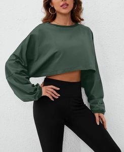 Camiseta Deportiva Casual para Mujer, Corte Holgado, Cuello Redondo, Ropa Deportiva Informal - Product Image 3