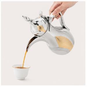 Premium Stainless Steel Arabic Coffee Dallah Traditional Golden Embossed Arabian Coffee <b>Pot</b> for Luxury Hotels and Ramadan - Product Image 4