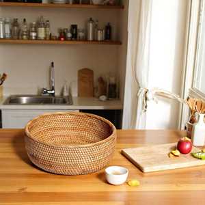 Ensemble de paniers en rotin faits à la main, bols de cuisine tressés style bohème, paniers de rangement en osier naturel, lot de 3 pour la décoration intérieure - Product Image 3