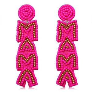Pendientes de cuentas hechos a mano por diseñadores, joyería asequible para mujeres a bajo precio - Product Image 2