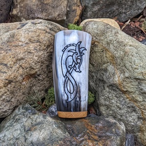 Tasse en corne de bœuf de qualité parfaite à 100 %, sculptée, pour boire du thé, du lait, de l'eau, du café, de la bière, style Viking, finition naturelle, à bas prix - Product Image 6